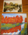 P5 student painting created from this reference photo